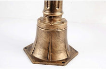EliteBloom Ceiling Light, Lamp Post Lights Outdoor V-Intage Victoria Villa Landscape Street Light Aluminum Column 5-Heads Garden Community Park Lawn Lantern Retro Glass High,