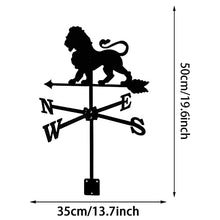 Metal Wind Vane Retro Stainless Steel Weathervane Weathercock Wind Direction Indicator Measuring Tools for Outdoor Roof Garden Outdoor Yard Decoration C 35X50CM (C 35X50CM) (A 35X50CM)