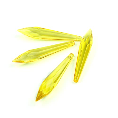 38mm/63mm/76mm Topaz Chandelier Glass Crystals Prisms Parts Icicle Hanging Pendants Suncatcher Wedding Decoration,76mm,200pcs