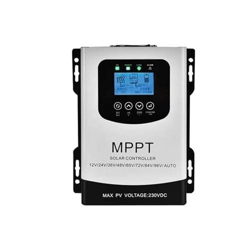 Bolisila MPPT 50A 60A 80A Solar Charge Discharge Controller 230VDC PV Regulator for 12 24 48 60 72 96V Lifepo4 Lithium Lead Acid Battery(Size:80A)