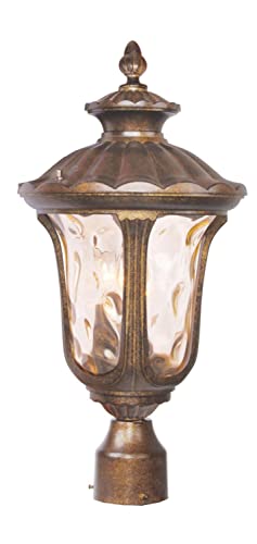 Livex Lighting 7659-50 Post Light Fixture, Gold