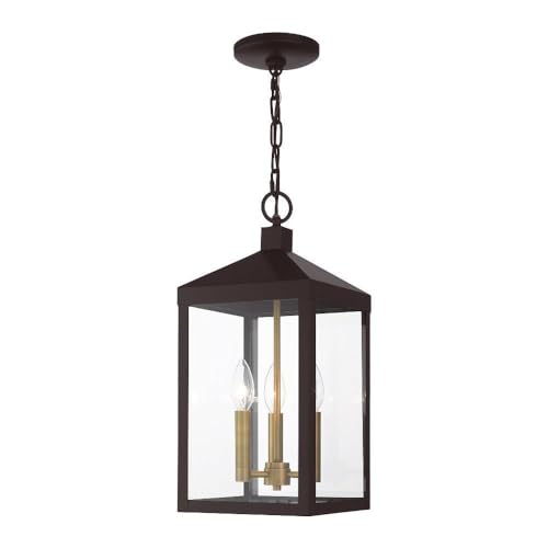 Livex Lighting 3-Light Pendant, Bronze