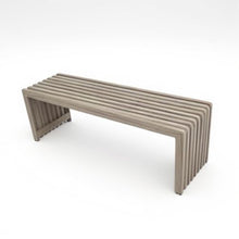 Homyee Sturdy Aluminum 2 Seater Garden Bench w/Slatted Seat Design for Backyard, 48" All Weather Outdoor Patio Bench w/Powder Coated Aluminum Frame for Porch, Deck, Lawn