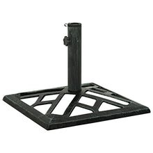 JHNKOJ Umbrella Base Green 44X44X31 Cm Cast Iron