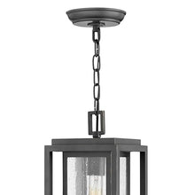 Hinkley Republic Medium Hanging Outdoor Lantern, Low Voltage, LED Included, Composite, Clear Seedy Glass Panes, Anti-Fading Finish, Oil Rubbed Bronze Finish