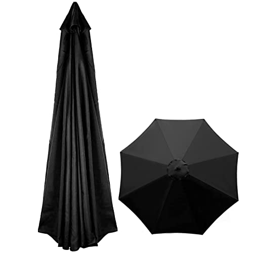 ERoomQ Polyester Patio Umbrella Canopy Replacement Cover Sun Shade Cloth for 12 Ribs Outdoor Table Umbrella Parasol Protection