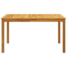 LKJephalotrope 5 Piece Patio Dining Set, Solid Acacia Wood Outdoor Table and Folding Chairs, Space Saving Wood Garden Furniture Set for Backyard and Deck, 55.1" x 31.5"