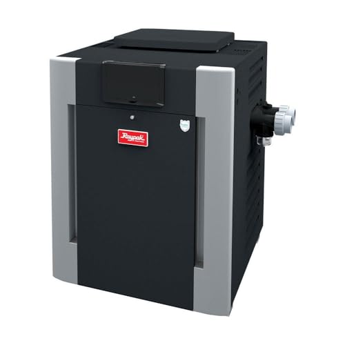 Raypak 200k BTU Low NOx Digital IID Natural Gas Pool Heater ASME I Bronze Header I Copper Heat Exchanger I Digital Controls I 0-5000 ft. Elevation (017705)
