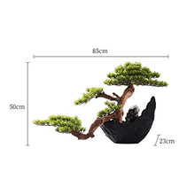 Artificial Trees Artificial Bonsai Tree Indoor Simulated Greenery Bonsai Wood Decorative Bonsai with Resin Flower Pot for Home, Office, Desk Decor Simulated Pine