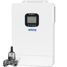 3600W Hybrid Solar Inverter 48V DC to 110V AC, Pure Sine Wave, Built-in 80A MPPT Controller, 98% Efficiency, Support Parallel 6 Units, Solar & Generator Input, for Home On/Off-Grid Systems