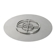 American Fireglass SS-RFPKIT-P-30 Propane 30" Round Stainless Steel Flat Pan with Spark Ignition Kit (18" Ring Burner Included)