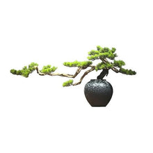 YXIANG56Q Fake Plants Artificial Pine Bonsai Tree, Realistic Indoor for Office, Low Maintenance Faux Greenery Bonsai Tree