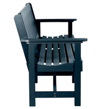 Sequoia Professional Commercial Grade Exeter Garden Bench, 6ft, Federal Blue