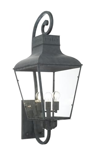 Crystorama Dumont 4 Light Graphite Outdoor Sconce