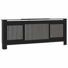 Engineered Wood Radiator Cover 2 Pack Black 80.71 x 8.07 x 32.09 in