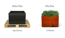 PLANTERCRAFT Corten Steel Planter Square Cube Metal Garden Box Heavy Duty | Made in USA | Fully Assembled | Commercial Residental Outdoor