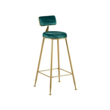 YXIANG56Q Bar Stools Green Iron Bar Stools for Home Use Casual Restaurant Bar High Chair 2 Piece Set Bar Chairs
