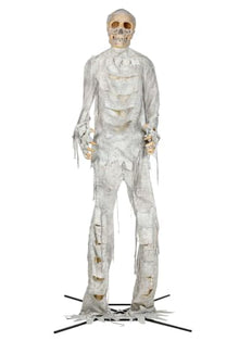 Gemmy 12FT Short Circuit Mummy Animatronic | Halloween Decoration with Flashing Lights, Motion, Sound for Indoor/Outdoor Display