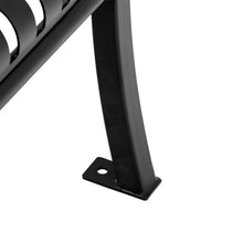 Norwood Open Air Series Premium Ribbed Bench with Back