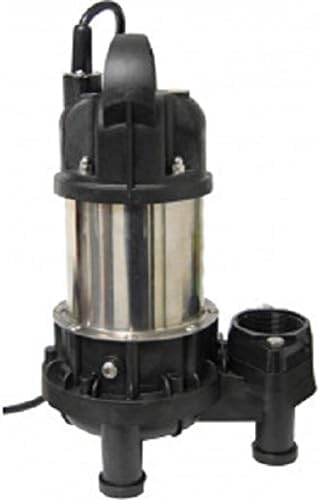 POND FORCE STAINLESS STEEL WATERFALL PUMP - Heavy Duty Submersible for Continuous Operation of Water Features (PF6000)