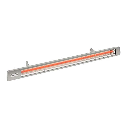 Infratech SL Series Slimline Single Element Anodized Aluminum 63.5" 4000W Silver Outdoor Heater