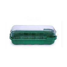 1pcs Gardening Home Decoration Fleshy Nursery Tray Three-Color 10-Hole Can Be Placed Nursery Block Flip Nursery Box (Color : Black) (Green)