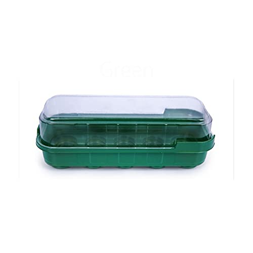 1pcs Gardening Home Decoration Fleshy Nursery Tray Three-Color 10-Hole Can Be Placed Nursery Block Flip Nursery Box (Color : Black) (Green)