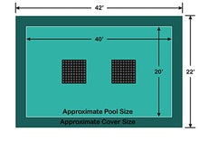 Loop-Loc 20' x 40' Rectangle Ultra-Loc III Solid with Drain Panels In-Ground Pool Safety Cover Green