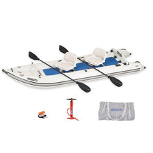 Sea Eagle 437PS PaddleSki Inflatable Catamaran Boat Blue/White