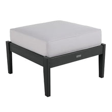highwood Lehigh 5-Piece Deep Seating Set, with Sunbrella Cushions in Bliss Linen, Black Frame