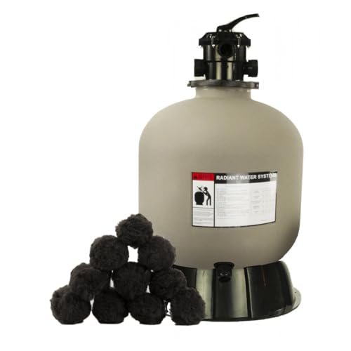 Rx Clear Radiant 22" Sand Filter w/Black Luster Balls (5 Boxes)