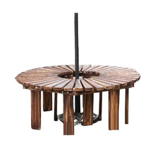 BXKCFYBSQ Tree Bench Wrap Around,Decorative Curved Bench Seating Chair,Solid Wood ​Slatted Splicing,Capacity 400KG,for Gardens Parks and Lawns