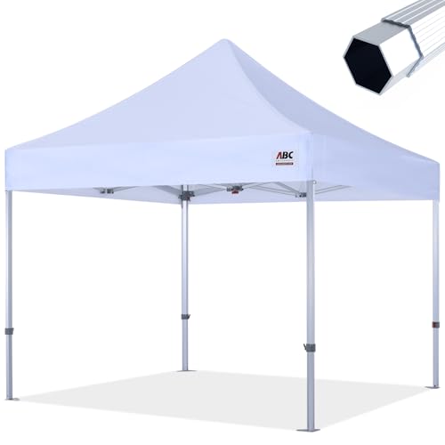 ABCCANOPY Aluminum Hexagon Tent 10x10 Commercial 600D Canopy White