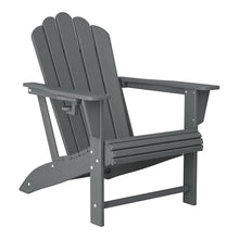 WestinTrends Highland Outdoor Patio HDPE Adirondack Chairs with Cup Holders (Set of 8), Gray