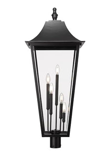 Z-Lite Gannon 5 Light Outdoor Post Mount Fixture Black