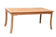 WholesaleTeak 6 Seats 7 Pcs Grade-A Teak Wood Dining Set: 71" Rectangle Table and 6 Amilo Stacking Arm Chairs #11AM1606