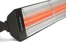 Infratech WD-3024 BL Stainless Steel Fixture Dual Element Electric Patio Heater 33" Long, 3000 Watt, 240 Volts, Black Finish