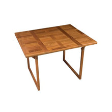 HomeRoots 45" Brown Solid Wood Folding Outdoor Side Table