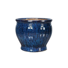 yinxx240708 Courtyard Large Ceramic Flowerpot，Planter for Indoor and Outdoor Garden Plant Potwith Drainage Hole Plant Pot for Indoor or Outdoor Porch/Garden(Blue,Large)