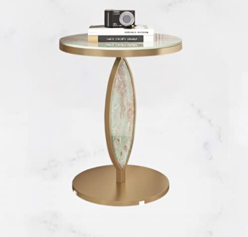 NRFJFOP Small Coffee Table Rock Slab Side Round Living Room Sofa Balcony Bedside