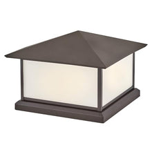 Hinkley Walter Large Pier Mount Lantern, Low Voltage Textured Oil Rubbed Bronze