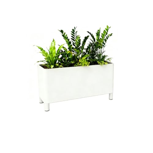 M3b6G8p1 Planter Box Outdoor Planter Box Partition Fence Flower Pot Planting Container for Yard Decor(Medium)