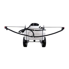 Brinly ST-152BH-A Self-Storing Tow Behind Lawn and Garden Sprayer with Collapsible Boom, 15-Gallon, Matte White