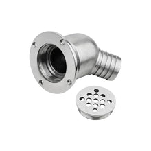 316 Stainless Steel High Mirror Polished Ball Type Deck Drain Hardware Cockpit Scupper Drain Boat Accessories 38mm