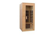 Spacious Far Infrared Sauna Room with Multiple Exercise Options, Non-Radiative Carbon Crystal Heating, Waterproof Design, LCD Control Panel, & LED Lighting - Enhances Metabolism & Immune System