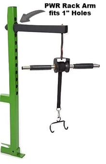 GRIP FREAK Thick Grip Wrist Roller with Power Rack Arm & Weight Plate Loader