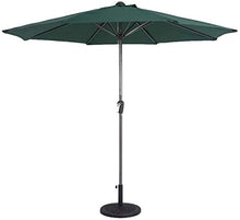 Outdoor Garden Parasols Parasols 9' Outdoor Patio Market Table Umbrella Portable Offset Patio Umbrella for Poolside Deck Garden Backyard Pool Indoor Outdoor Use (Color : Wine Red) (Dark Green)