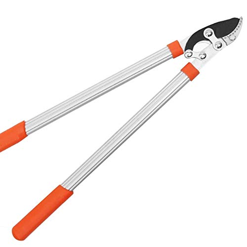 EliteBloom Forged Steel Bypass Loppers,Lever System Loppers with Ultra Sharp Blades and Safety Lock Comfort Grip for Garden Hedges and Tree Pruning Shears,