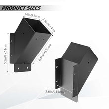 LQSYBHD Pergola Accessories Black 45 Degree Angle Support Bracket Corner Bracket Heavy Duty Pergola Bracket for Gazebo Deck Porch Trellis Support Bracket Kit (Size:8pcs)