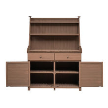 Christopher Knight Home Belfast 65"H Outdoor Potting Bench Table, Fir Wood Potting Table, Large Gardening Workstation with Storage Shelf, Garden Tools Shelf with Drawer and Cabinet for Backyard, Brown